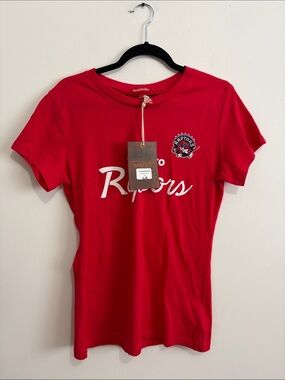 BNWT Mitchell & Ness Women’s NBA Red Toronto Raptors T-shirts size L